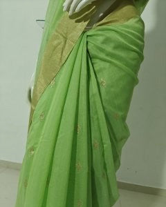 Chanderi Grace – Pure Handloom Chanderi Saree in Silk Cotton