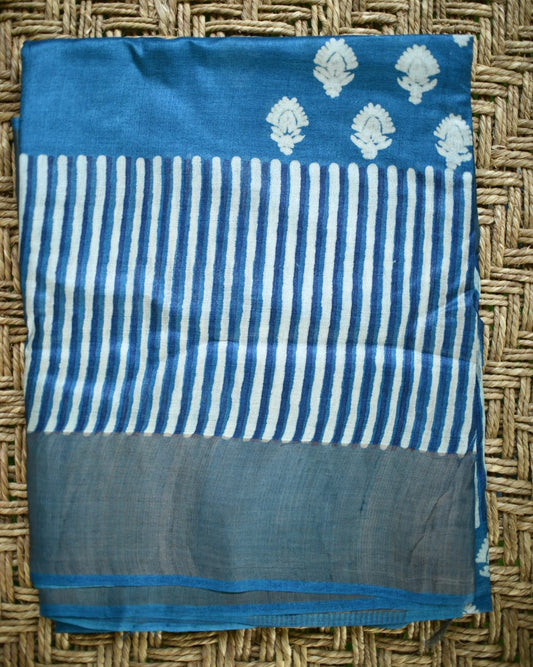 Celestial Prints – Chhattisgarh Handwoven Pure Tussar Silk Saree with Silk Mark