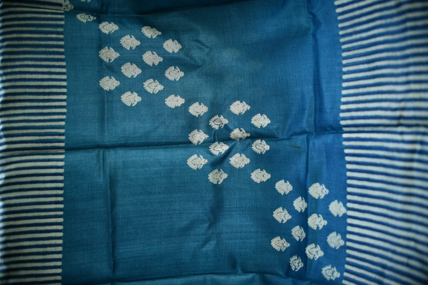 Celestial Prints – Chhattisgarh Handwoven Pure Tussar Silk Saree with Silk Mark