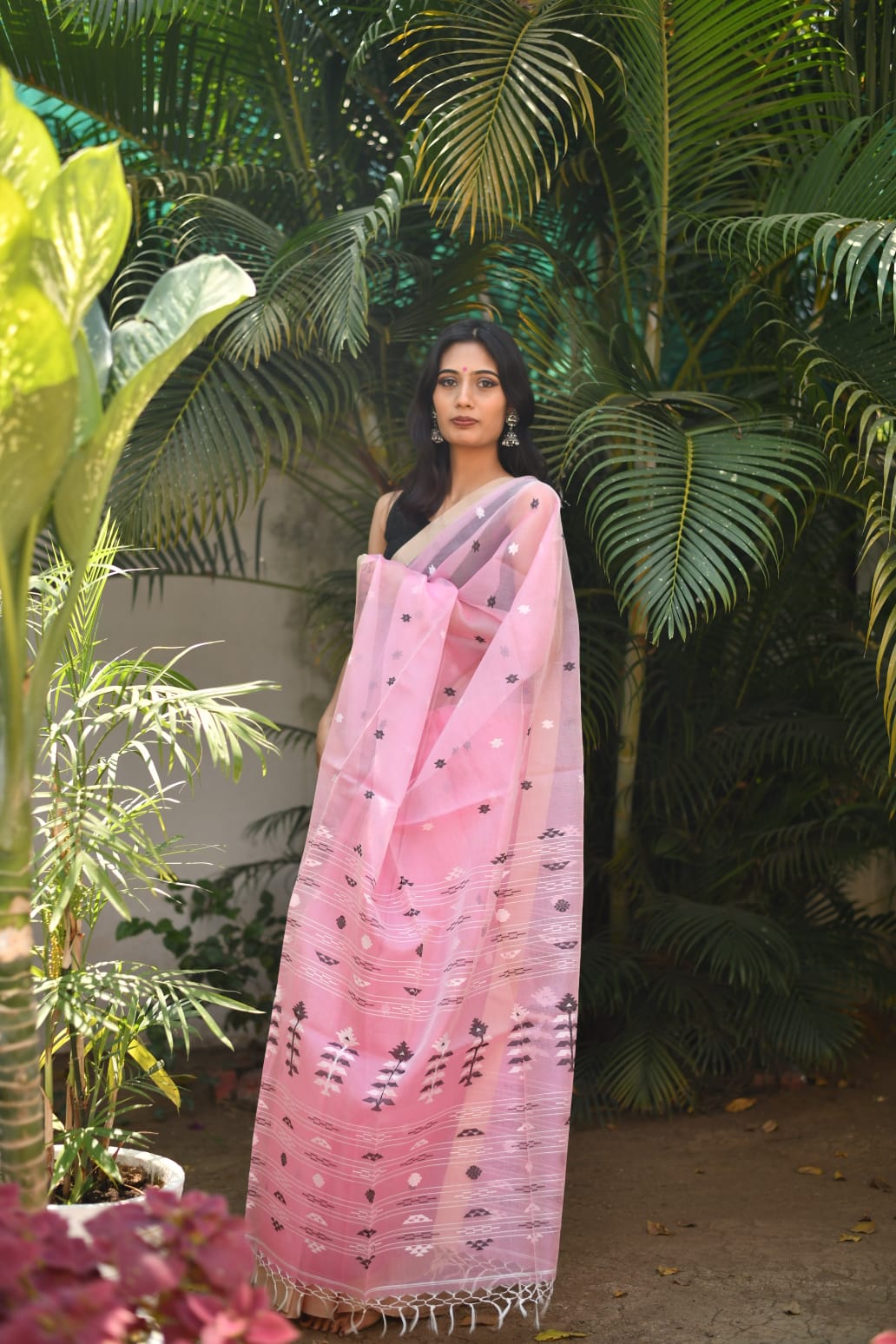 Sibari Splendor – Bengal Original Matka Silk Saree with Jamdani Pallu and Silk Mark