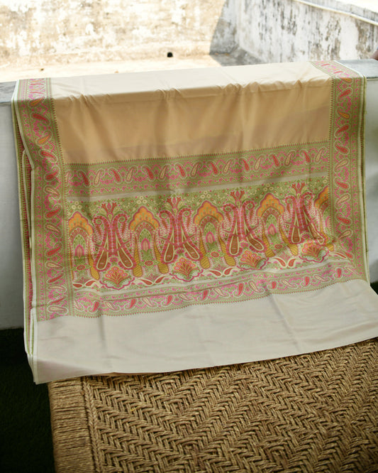 Charming Banarasi Cotton Silk Saree with Blouse – A Perfect Blend of Tradition