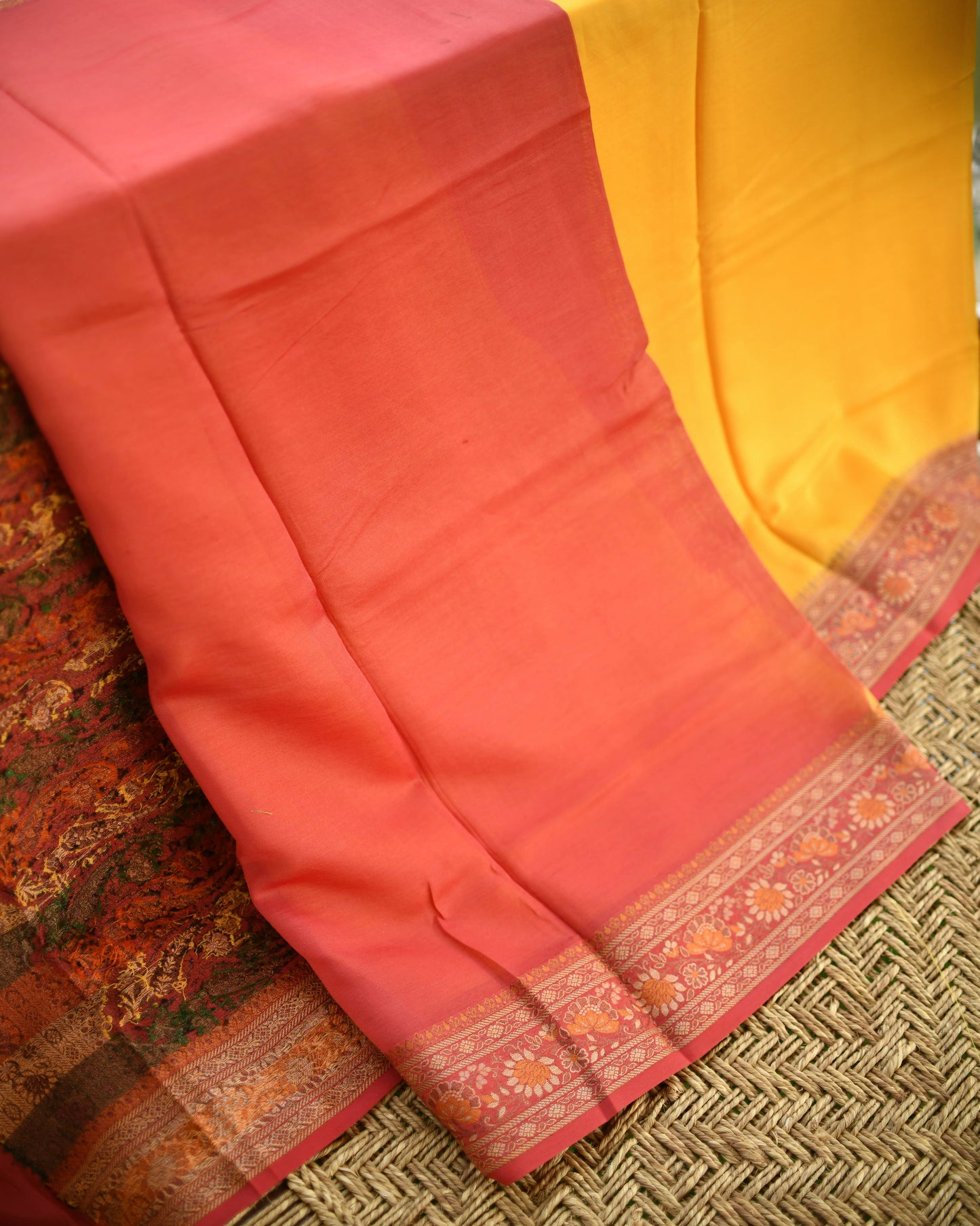 Radiant Yellow Pure Banarasi Silk Saree with Blouse & Silk Mark Tag