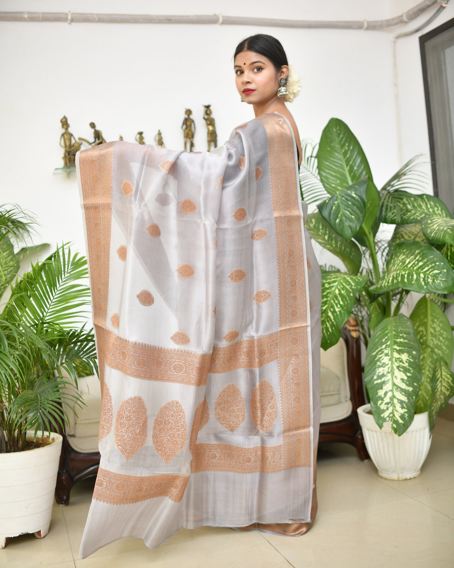 Eternal Banaras – Pure Banarasi Silk Saree with Blouse | Silk Mark Certified