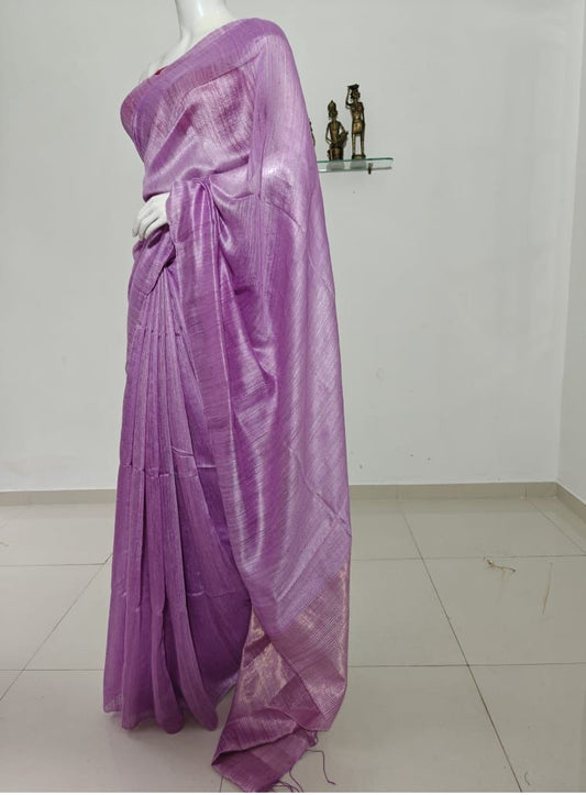 Pure Matka Silk Saree with Silk mark tag
