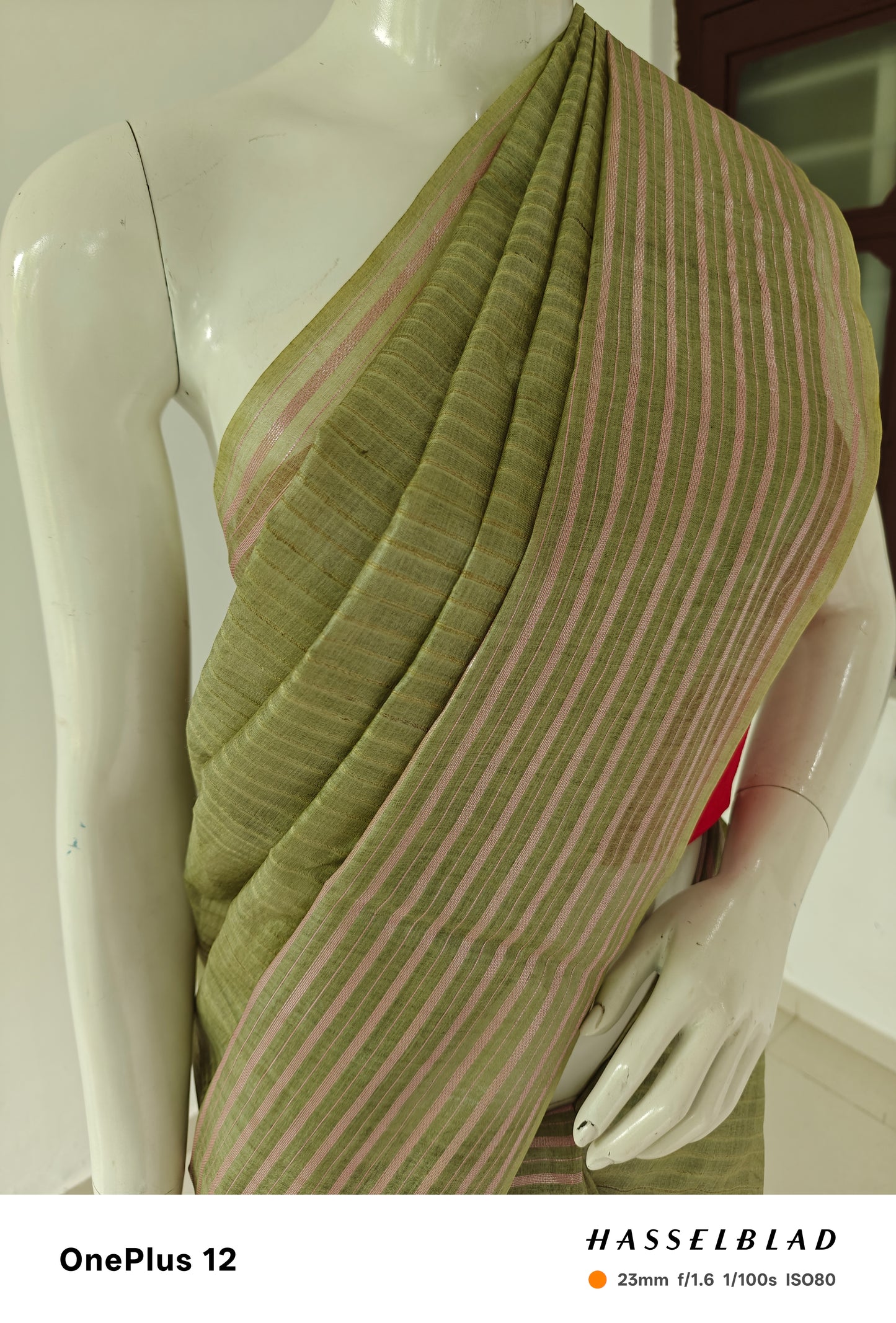 Forest Grace – Chhattisgarh Handwoven Pure Tussar Silk Saree with Silk Mark