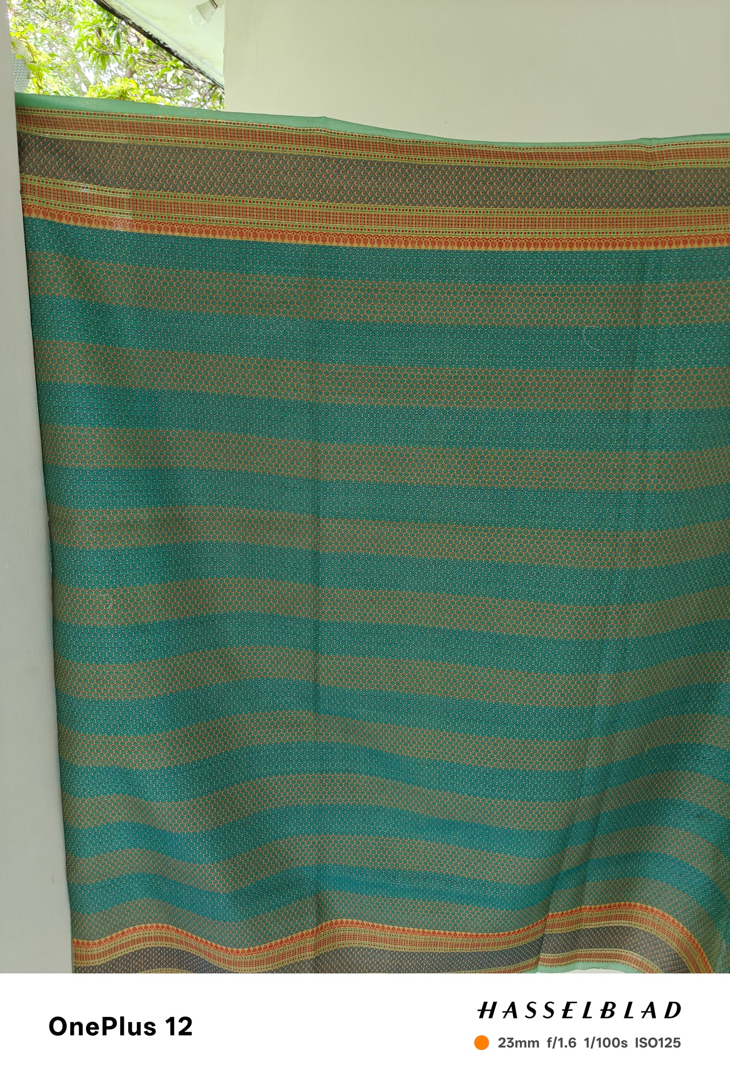 Sky Serenity – Handwoven Pure Tussar Silk Saree from Chhattisgarh with Silk Mark