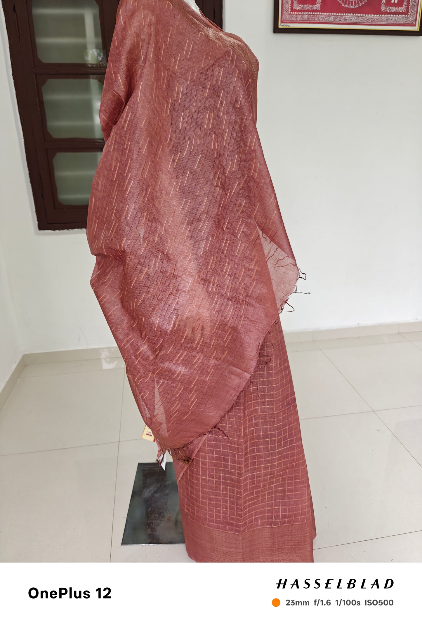 Rani Riwaayat – Chhattisgarh Handwoven Pure Tussar Silk Saree with Silk Mark