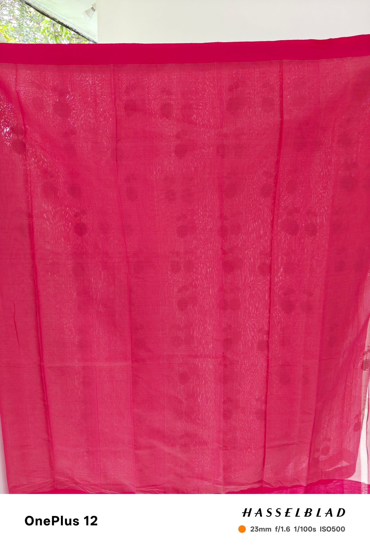 Chanderi Radiance – Red Handwoven Pure Silk Cotton Chanderi Saree with Unstitched Blouse | Handloom Certified