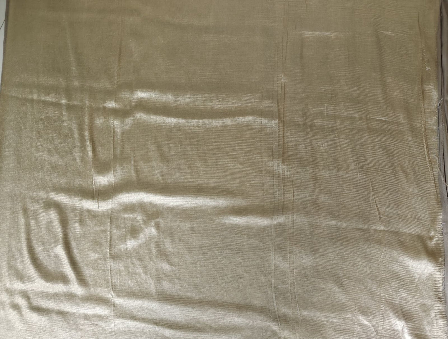 Striped Pure Banarasi Muga Silk Saree with Blouse and Silk Mark Tag