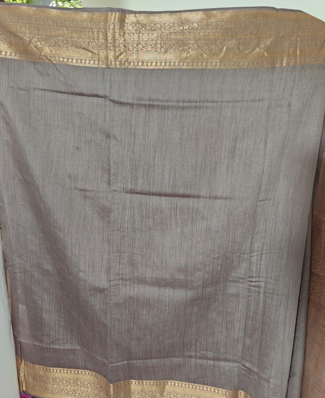Radiant Banarasi Muga Silk Saree with Blouse and Silk Mark Tag