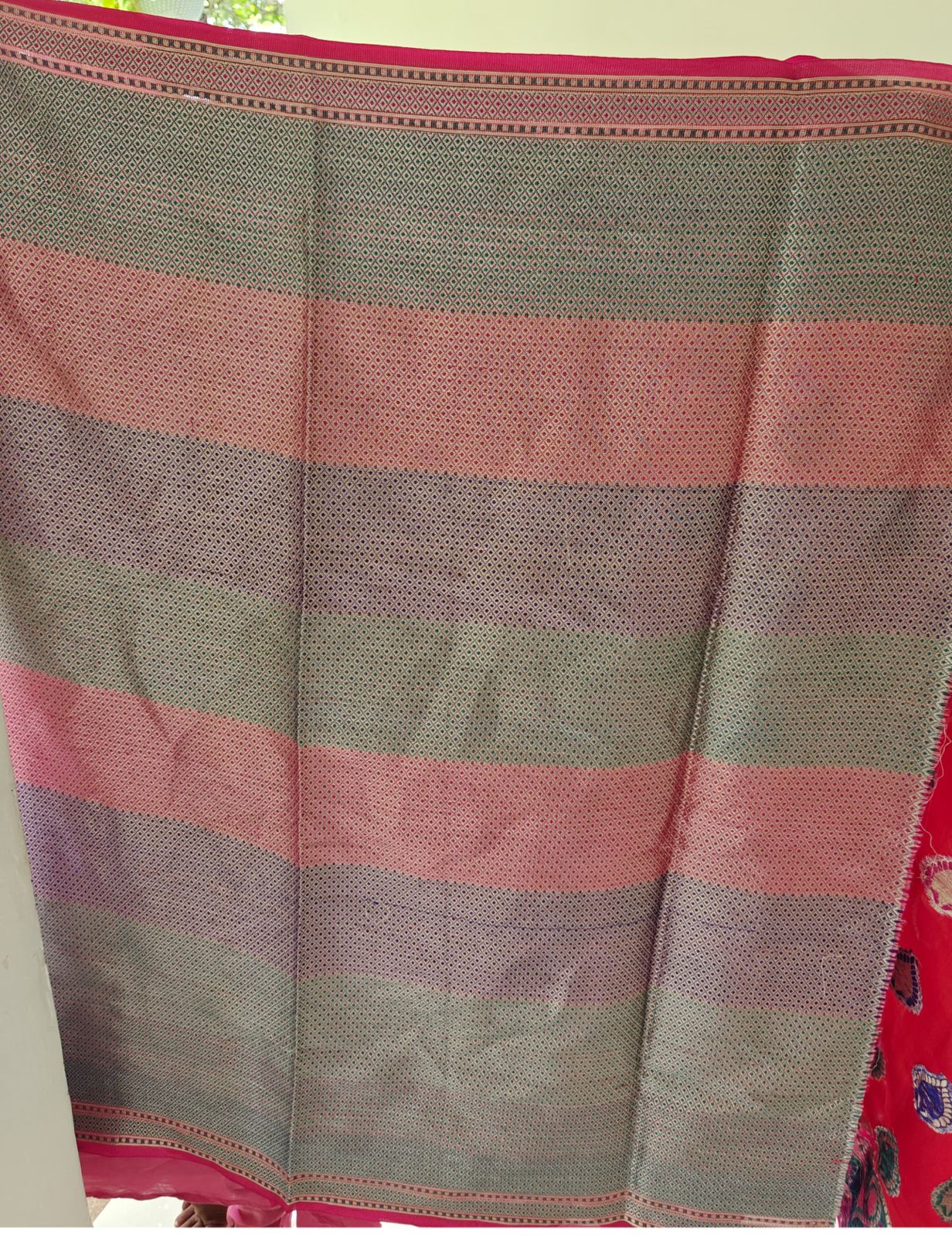 Pure Banarasi Dupion Silk Saree with Blouse & Authentic Silk Mark Tag