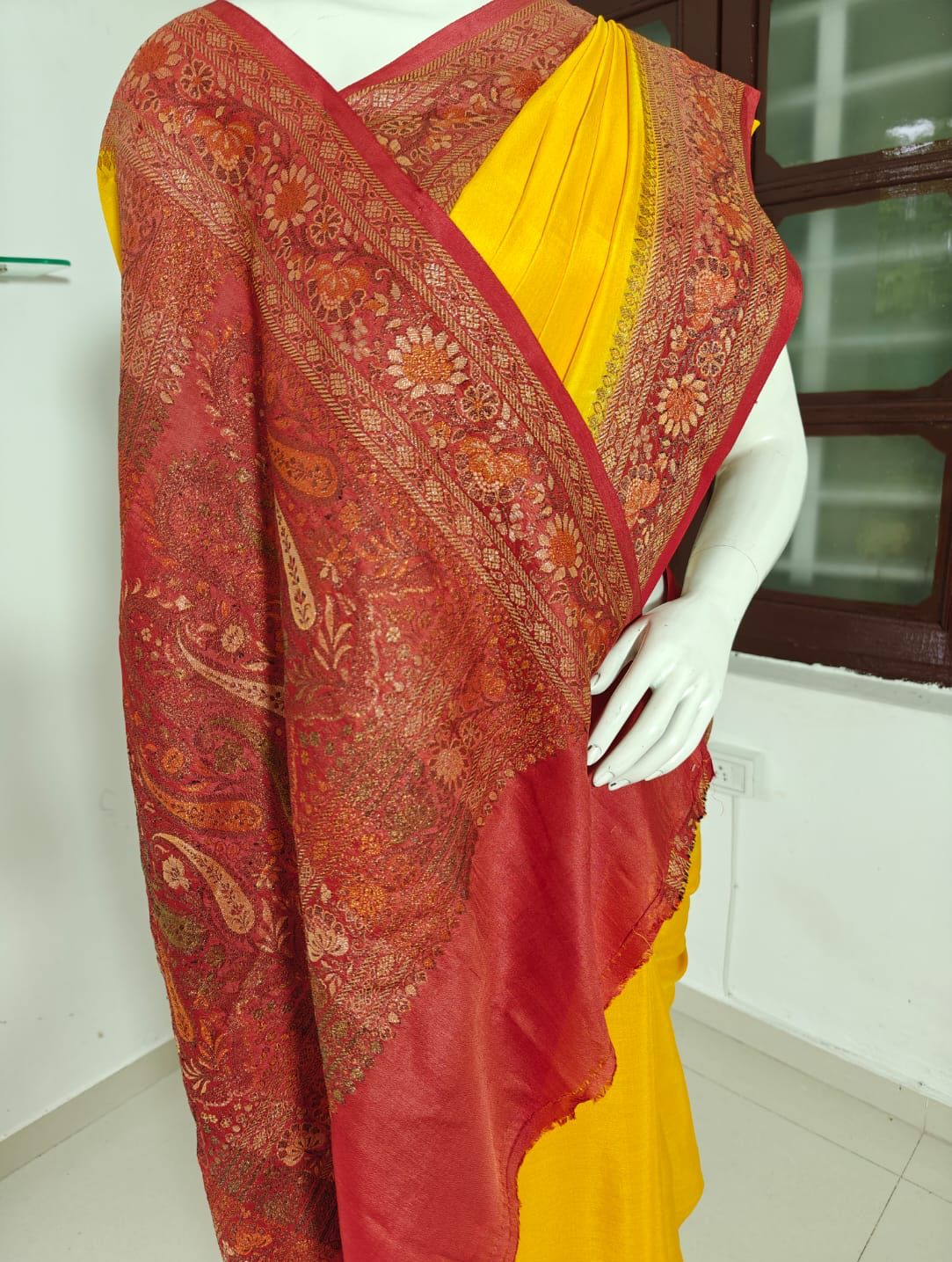 Radiant Yellow Pure Banarasi Silk Saree with Blouse & Silk Mark Tag