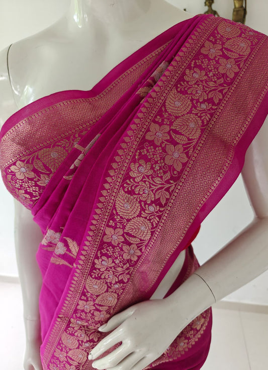Grace Woven – Pure Banarasi Silk Saree with Blouse & Silk Mark Tag