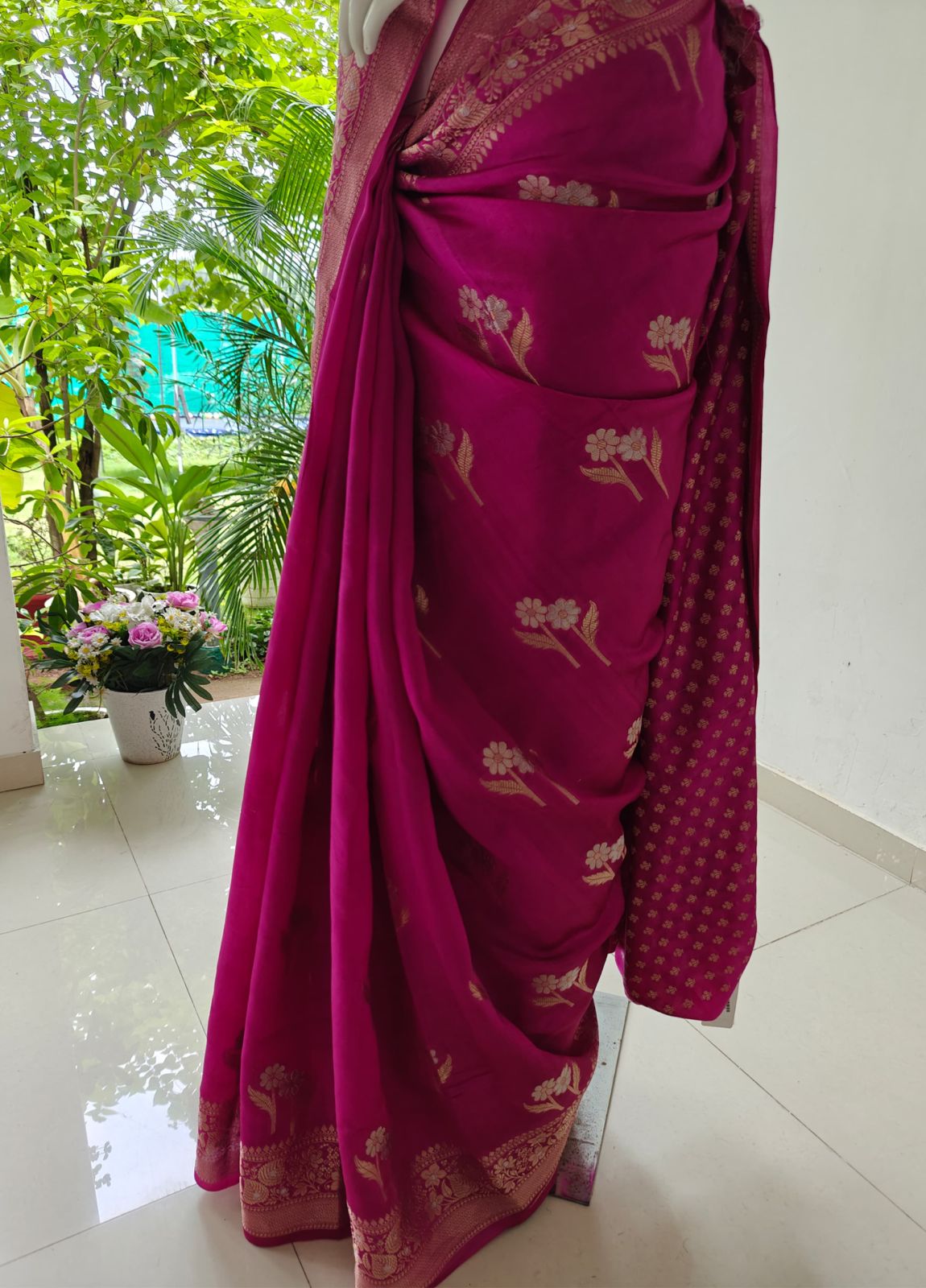Grace Woven – Pure Banarasi Silk Saree with Blouse & Silk Mark Tag