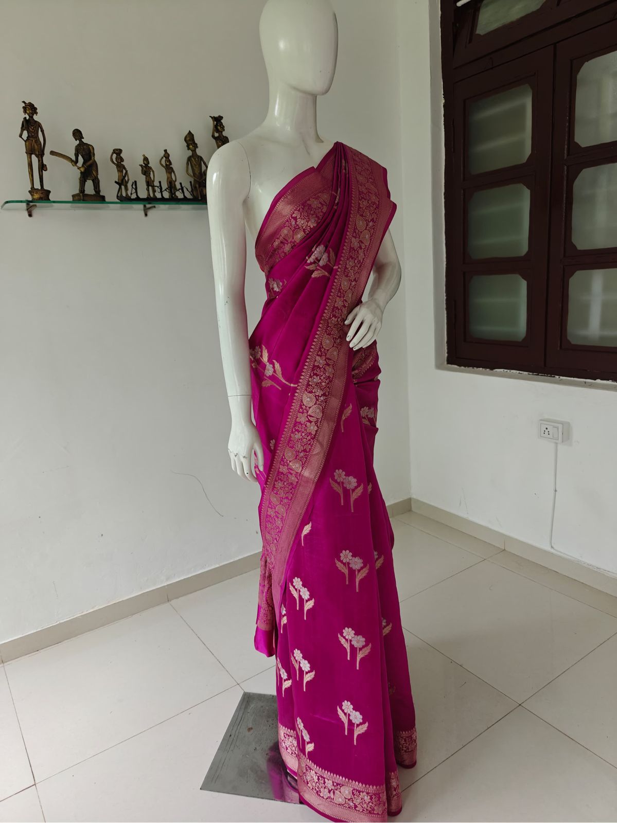 Grace Woven – Pure Banarasi Silk Saree with Blouse & Silk Mark Tag