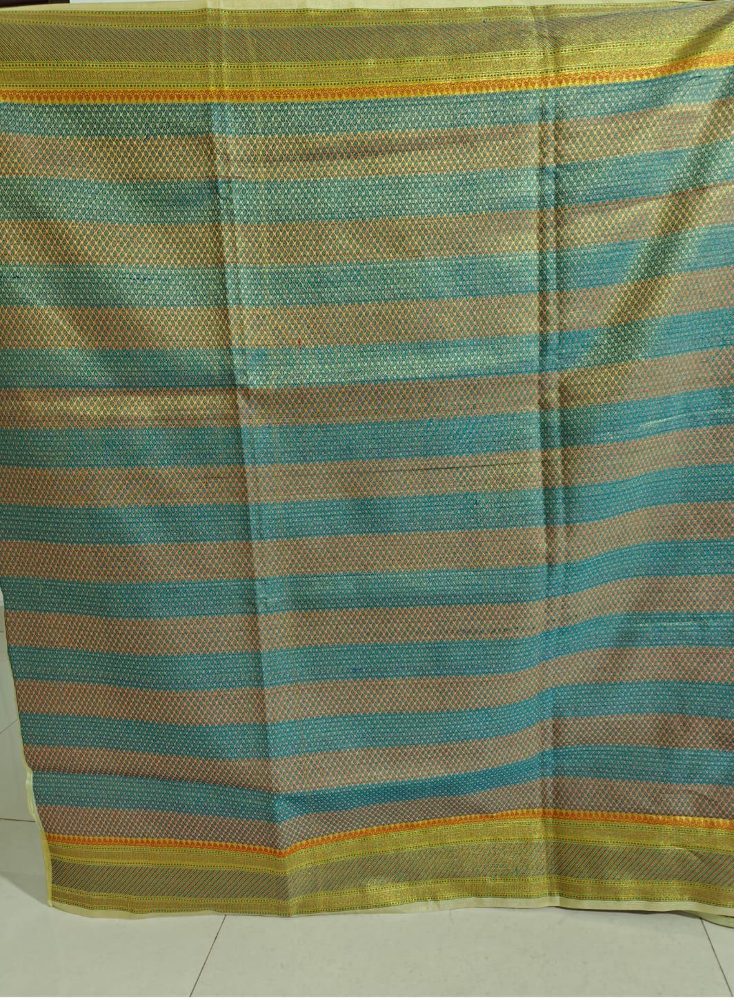 Exquisite Banarasi Tasar Silk Saree with Blouse & Silk Mark Tag