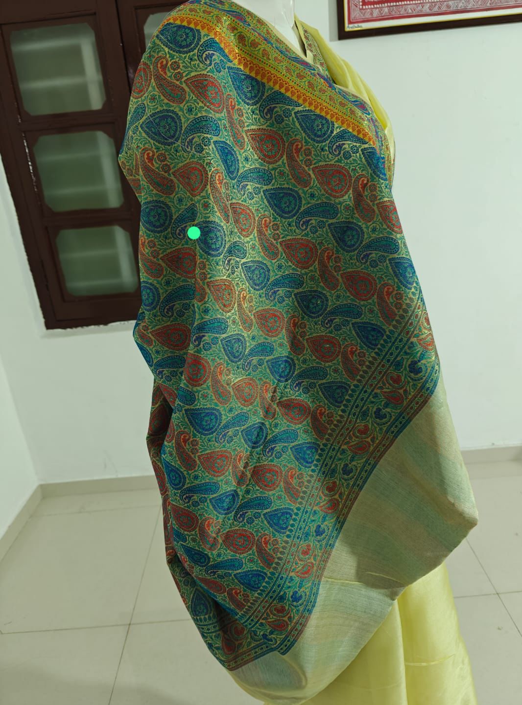 Exquisite Banarasi Tasar Silk Saree with Blouse & Silk Mark Tag