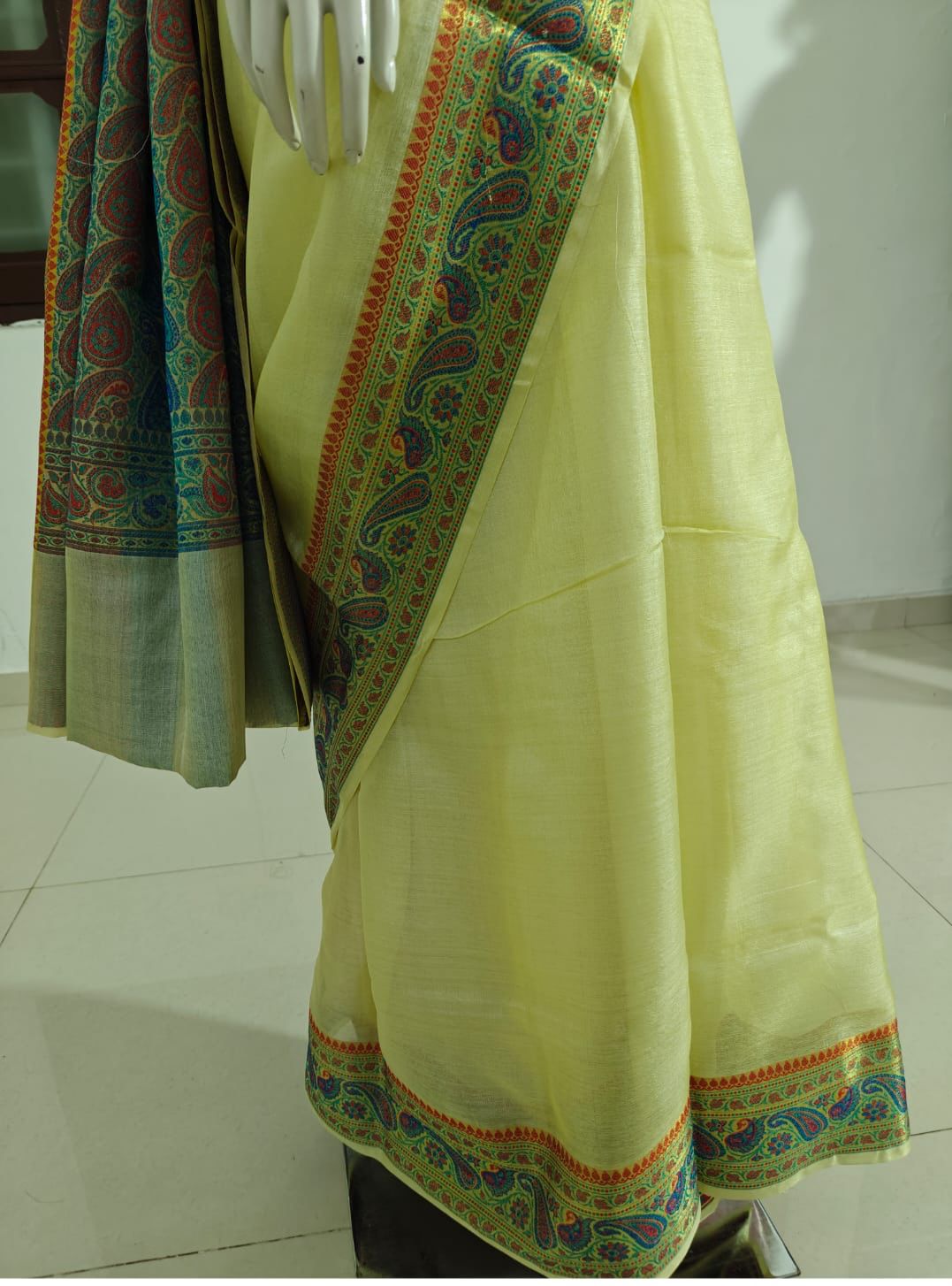 Exquisite Banarasi Tasar Silk Saree with Blouse & Silk Mark Tag