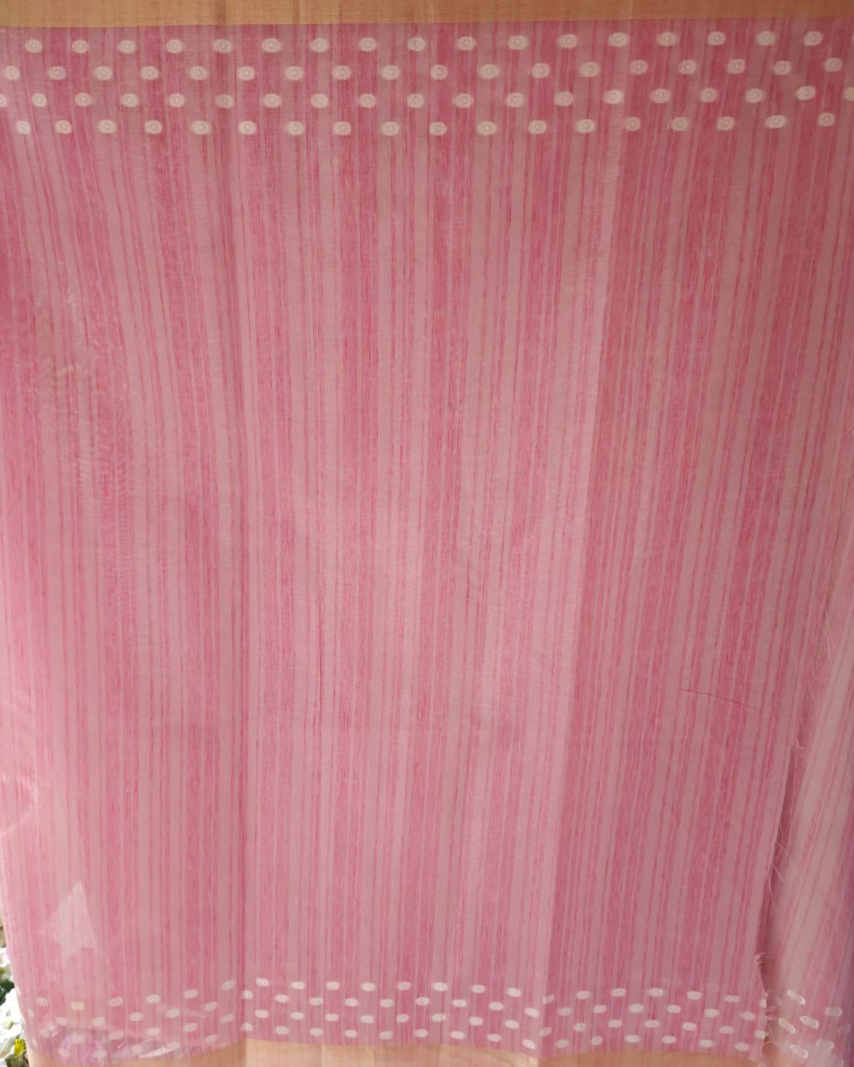 Charming Banarasi Cotton Saree with Blouse – Effortless Elegance