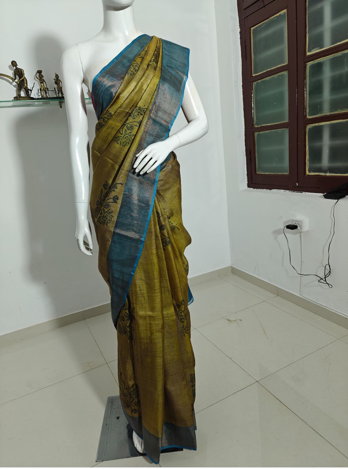 Floral Printed Vishnupuri Silk