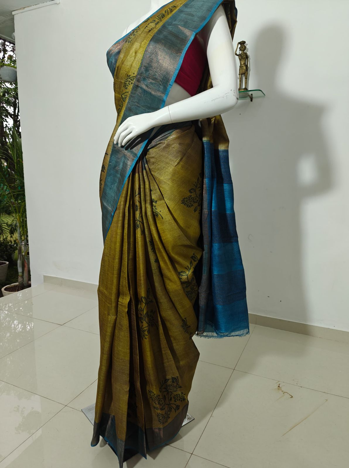 Floral Printed Vishnupuri Silk
