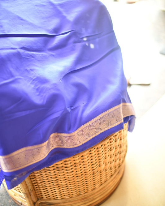 Raw Mango Muse: Banarasi Cotton Silk Saree with Blouse – Designer-Inspired Elegance