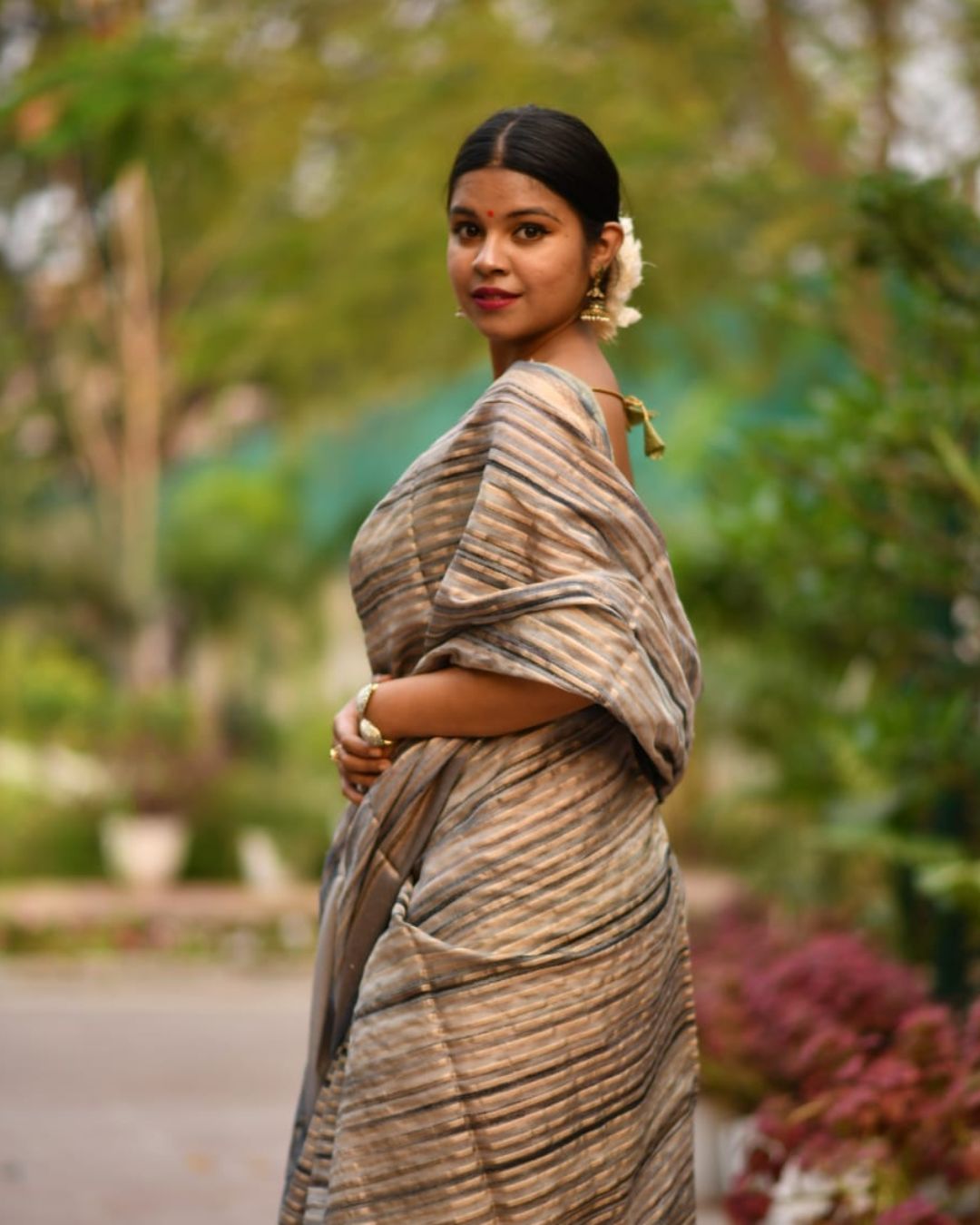 Pure Banarasi Silk Saree with Blouse – Elegance Woven in Tradition