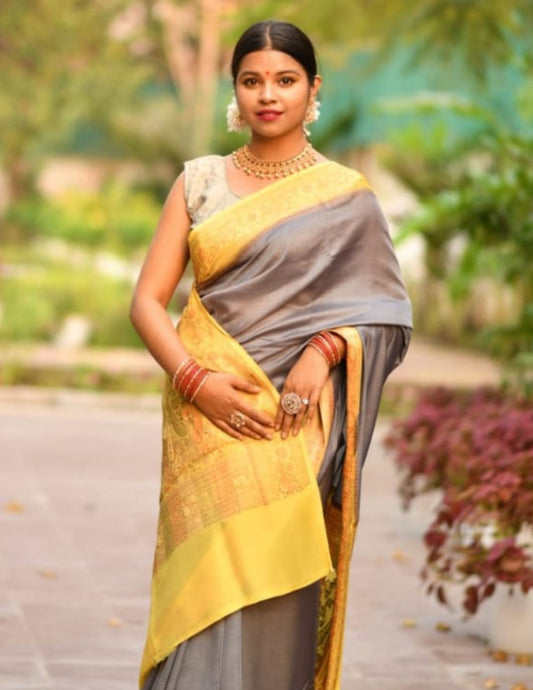 Pure Banarasi Crape Silk Saree